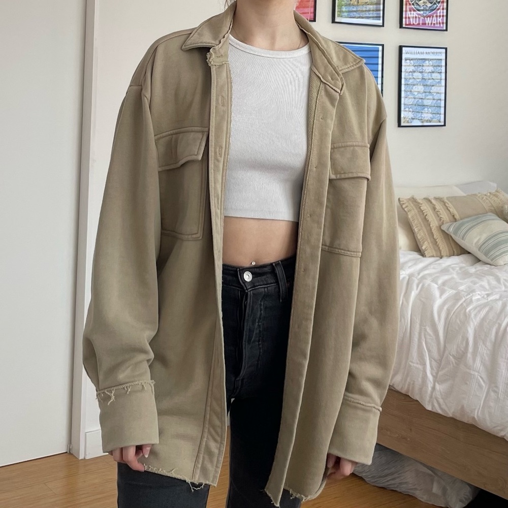 forever 21 button down distressed shaw